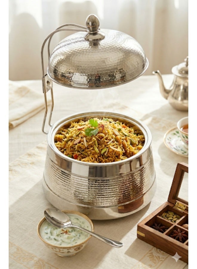 Generic420apple Elegant Food Warmer for Heating & Serving Food with Lid 4L - Image 4