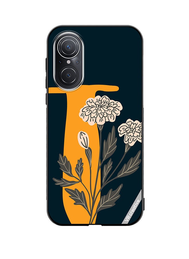 VR CREATIVE - Protective Case Cover For Huawei Nova 9 SE Alphabet T Design Multicolour - Image 1