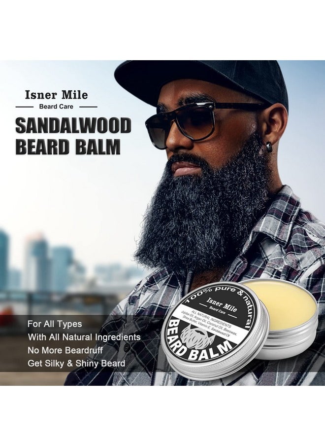 Comfy Mate - Isner Mile Beard Kit For Men Grooming & Trimming Tool Complete Set With Shampoo Wash Beard Care Growth Oil Balm Brush Comb Scissors & Storage Bag Perfect Gifts For Him Man Dad Father Boyfriend - Image 1