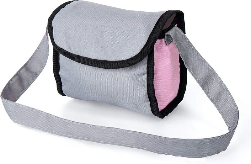 Bayer Design Baby Doll Trendy Pram in Grey/Pink - Image 4