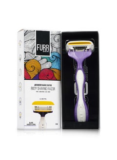 Furr Furr Body Shaving Razor For Women, Equipped with Vitamin E & Aloe Vera Pad, Advanced Nano Coated, Reusable for all skin types, Made in Japan - Pack of 2  - Image 2