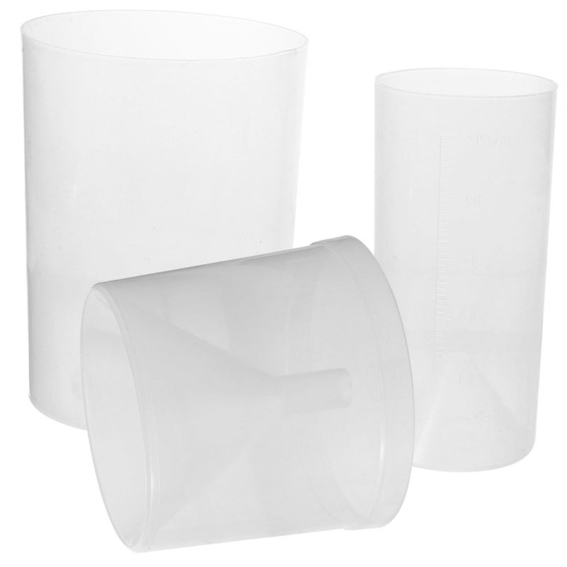 3pcs Clear Plastic Rain Gauge Tube for Garden Weather Measurement and Science Projects - Image 2