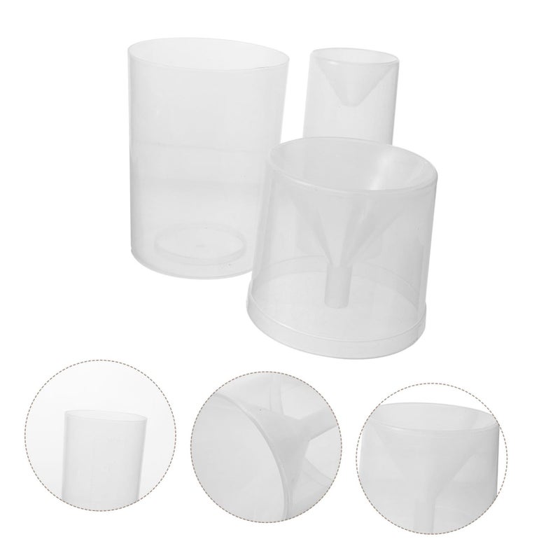 3pcs Clear Plastic Rain Gauge Tube for Garden Weather Measurement and Science Projects - Image 4