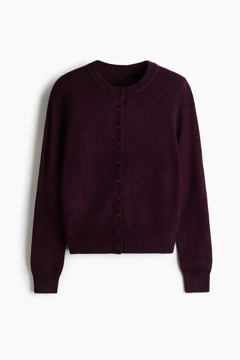 H&M Textured-knit cardigan