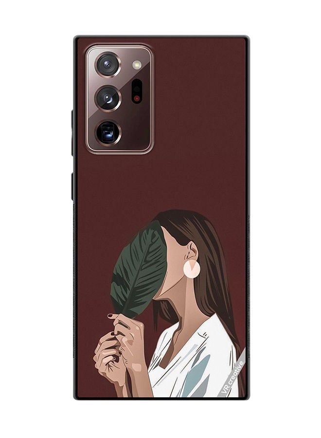 VR CREATIVE Protective Case Cover For Samsung Galaxy Note20 Ultra 5G Leaf Girl Design Multicolour - Image 1