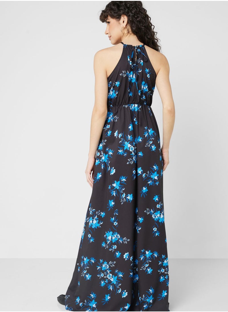 ELLA - Strappy Printed Dress - Image 1