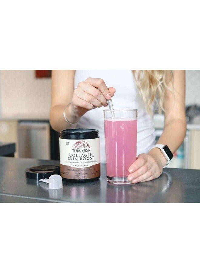 TERRA ORIGIN Collagen Hydrolyzed Peptide Powder | Supports Healthy Skin, Hair, and Nails | with Verisol and Vitamin C for Women and Men | Acai Berry - Image 4