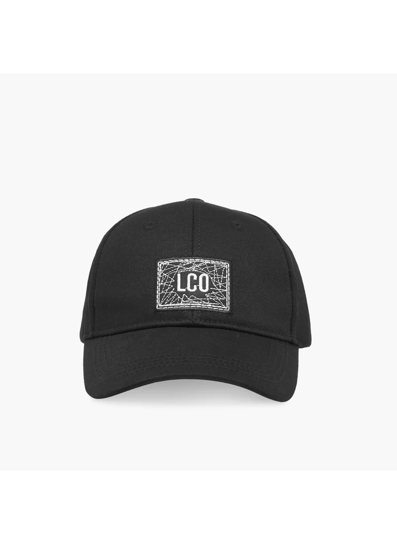 Lee Cooper Lee Cooper Applique Detail Cap with Buckled Strap Closure