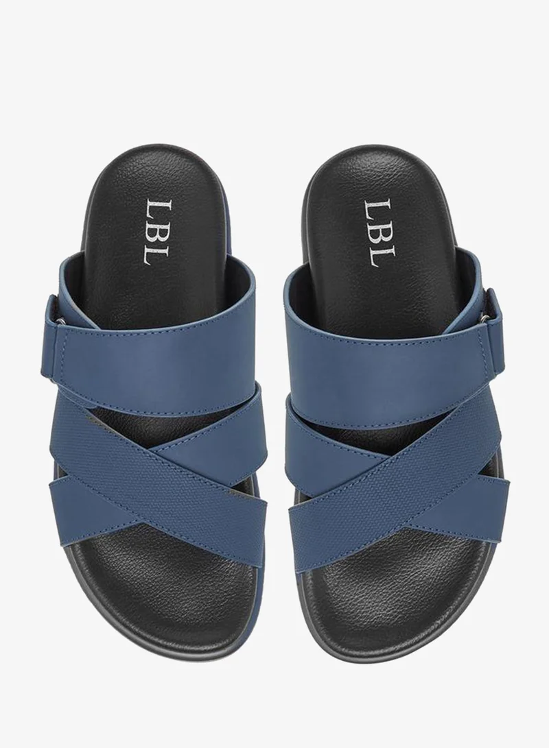 ال بي ال من شو اكسبرس صنادل رجالية بحزام متقاطع