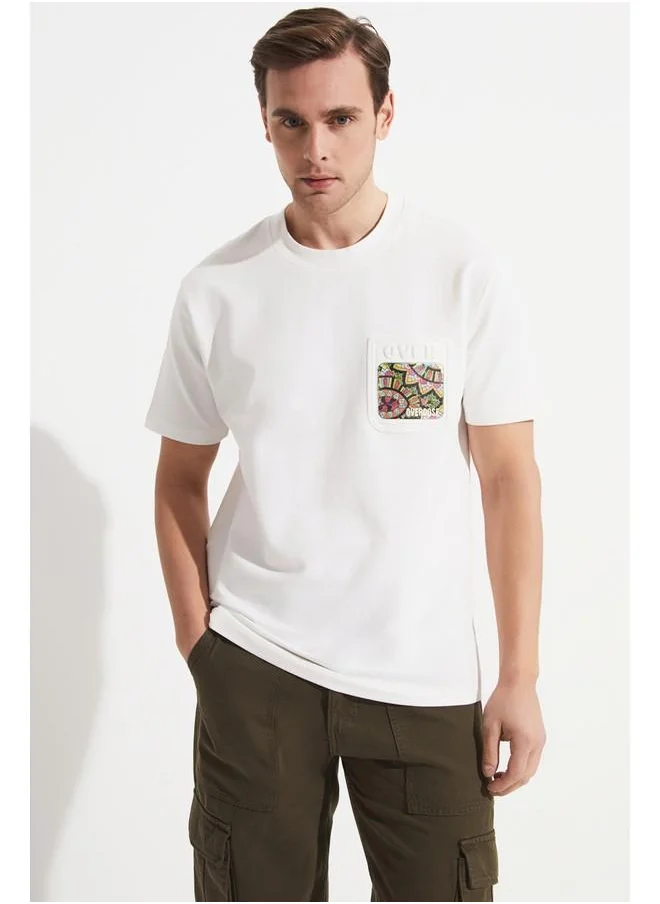 جون June Men Printed T-Shirt White