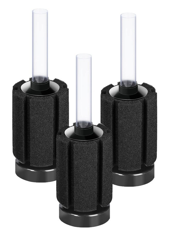 AQUANEAT 3 PCS Aquarium Bio Sponge Filter Breeding Fry Betta Shrimp Nano Fish tank 10 Gal - Image 1