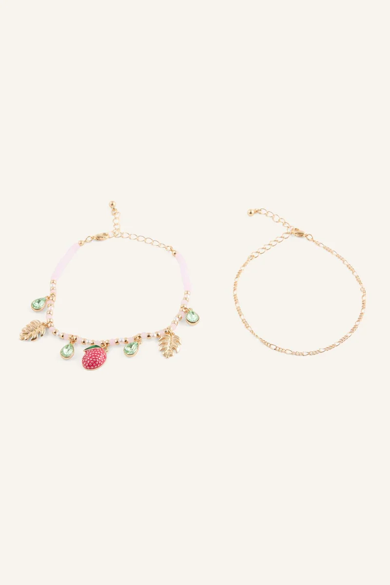 Defacto  Woman 2 piece Fruit Motif Bracelet for Women | Best Price UAE