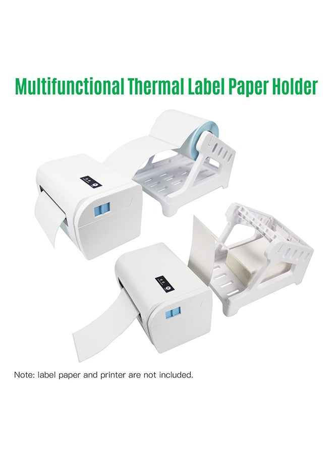 RESONIX Universal Roll and Fold Label Holder for Desktop Thermal Printers White Compatible with Label Printer Shelf Labels Storage Bins Wire Shelf Tags for Home Office Organization and Everyday Use - Image 4