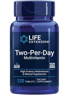 Life Extension Two-Per-Day High Potency Multi-Vitamin & Mineral Supplement - 120 tablets  - Image 1