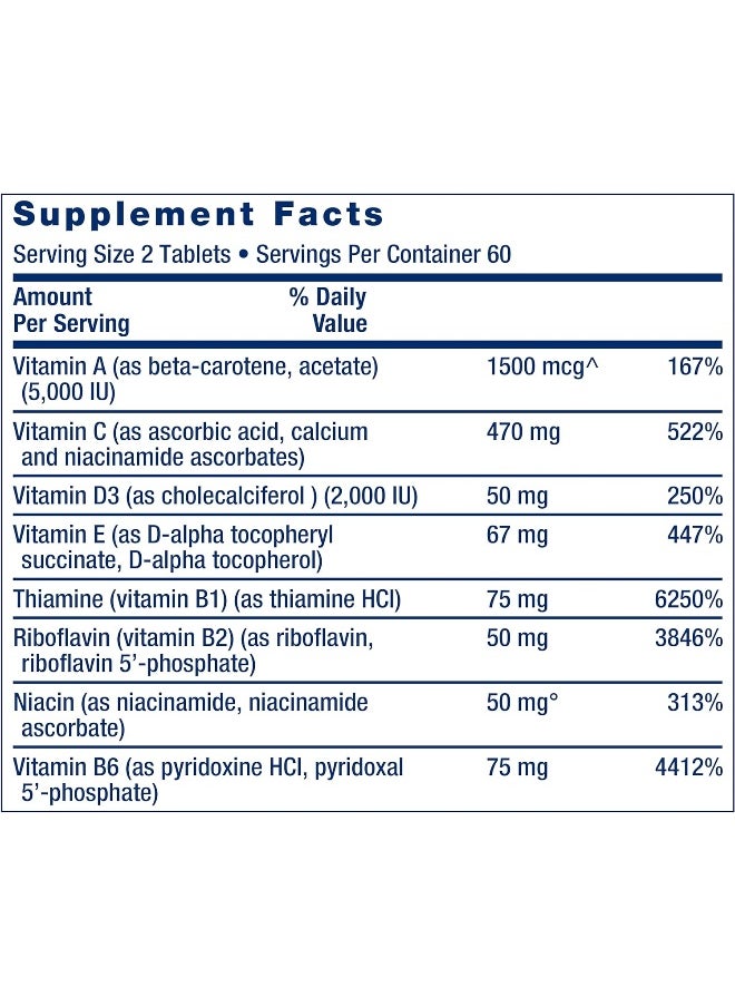 Life Extension - Two-Per-Day High Potency Multi-Vitamin & Mineral Supplement - 120 tablets - Image 1