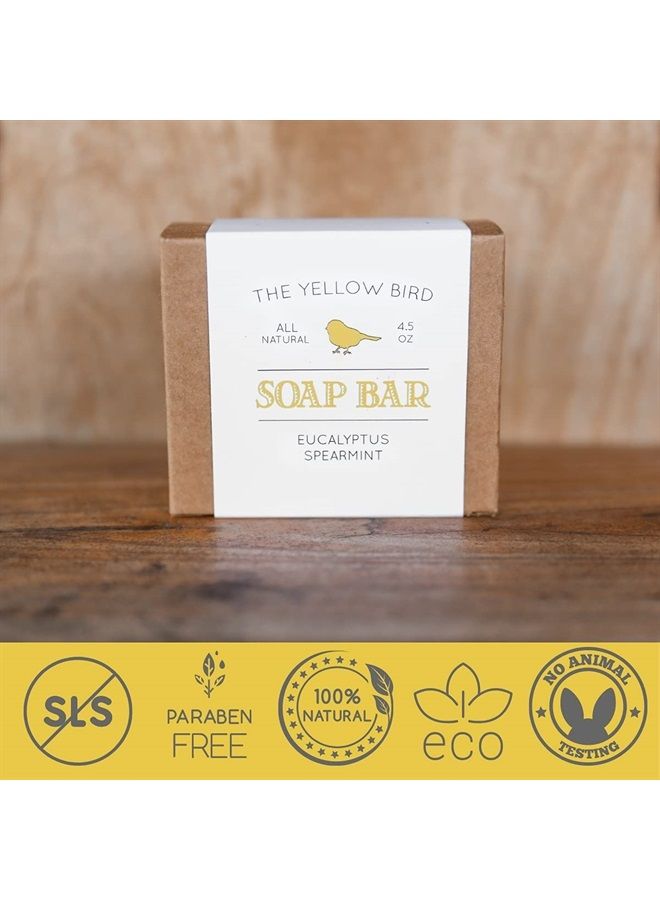 The Yellow Bird Natural Bar Soap (Eucalyptus Spearmint, 1 Bar) - Image 5