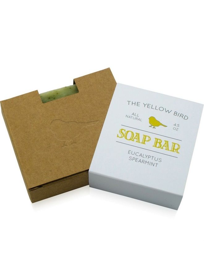 The Yellow Bird Natural Bar Soap (Eucalyptus Spearmint, 1 Bar) - Image 2