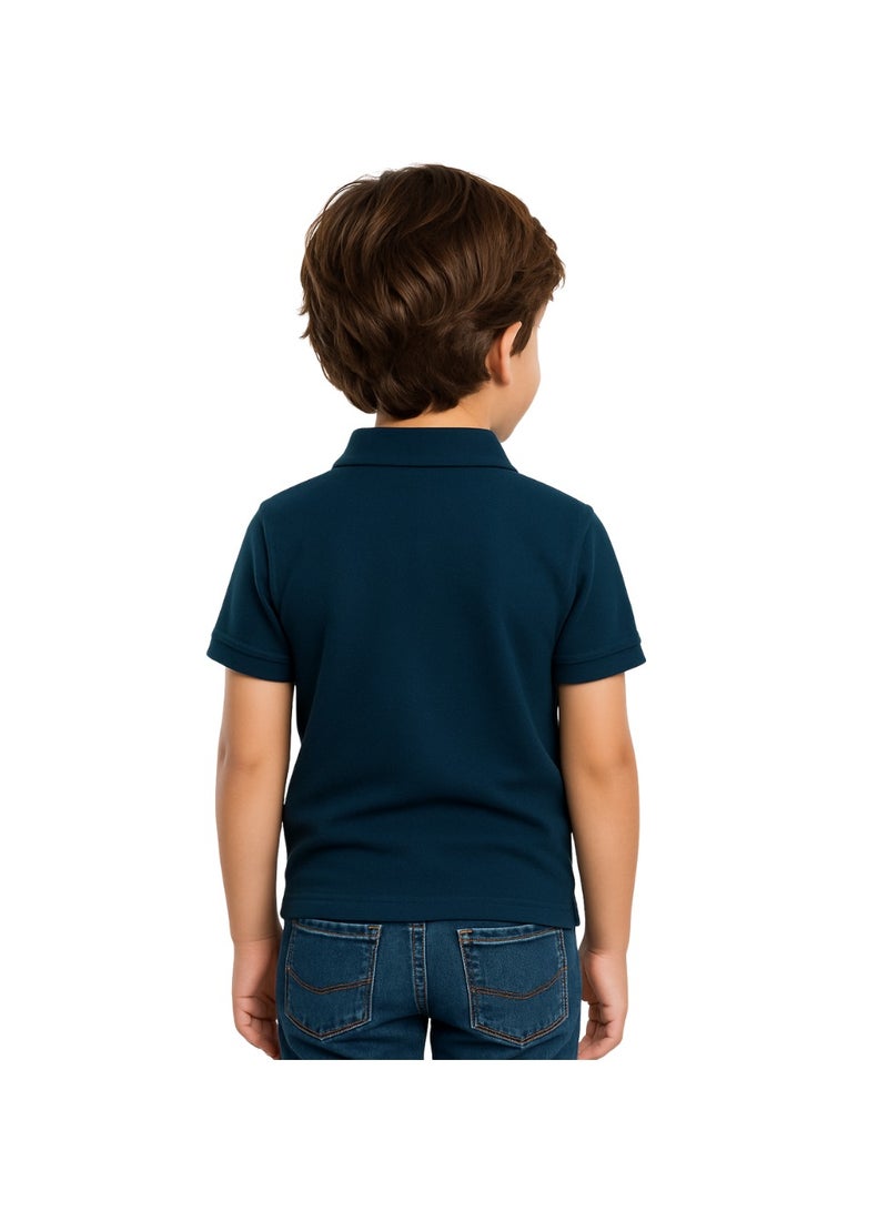 PRINTSHOP4ME Boys Kids Polo TShirt 230 GSM Pure Cotton Basic Colors - Image 5