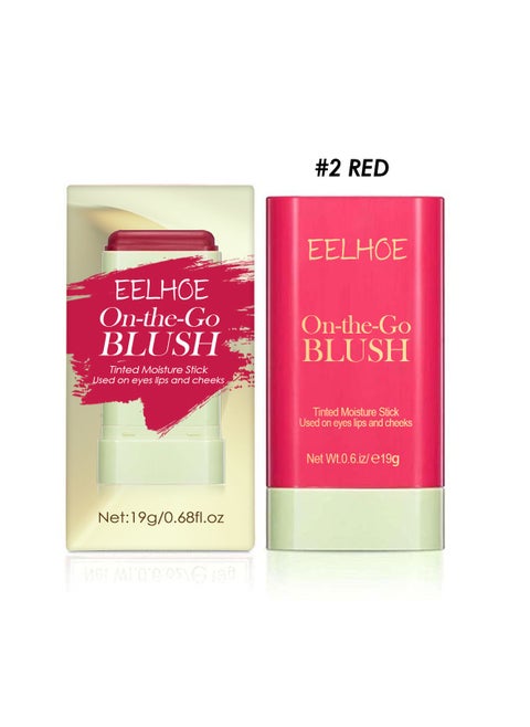 Blush Stick | Lightweight Natural No-Makeup Look, Brightening Contour, 3D Highlight, Waterproof Multi-Function Blush Stick