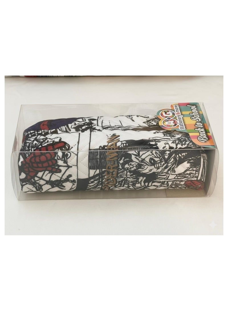 حافظه اقلام مصنوعه من القماش بتصميم سبايدرمان الوان متعدده و سوسته - Image 2