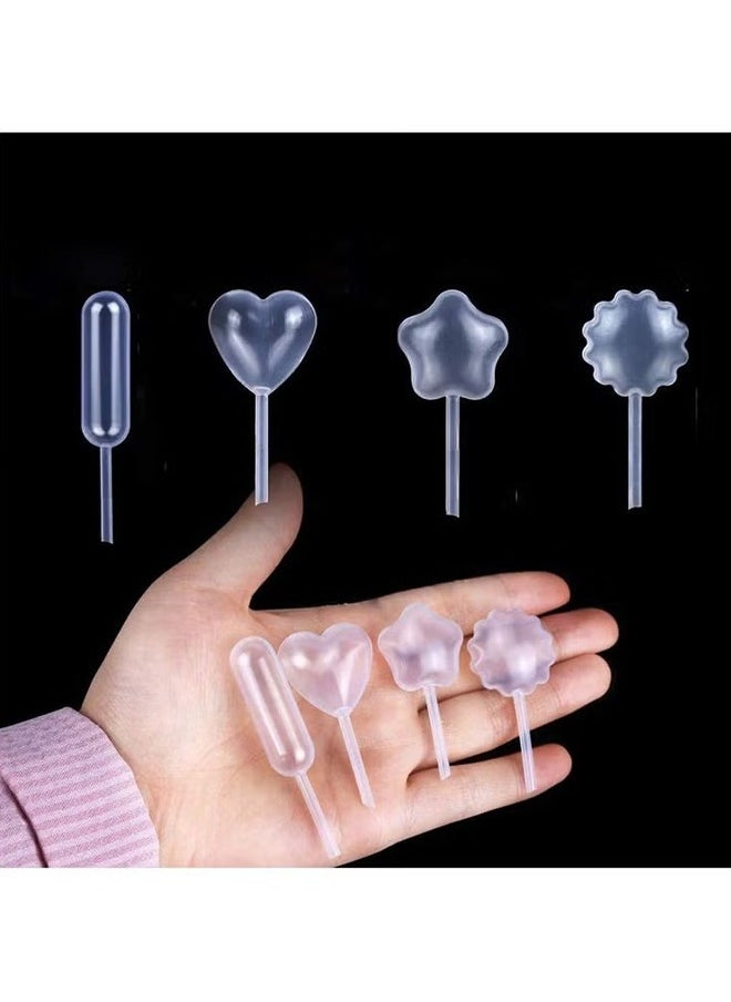 HY 200pcs 4ml Cupcake Pipettes, Mini Disposable Transfer Pipettes Squeeze Dropper Liquid Injector Pipettes for Jam, Strawberries, Cupcake, Chocolate, Birthday Party and Holiday Decoration  - Image 2