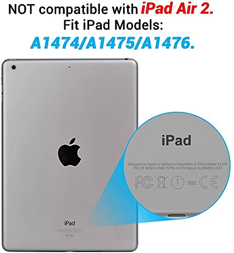 Asgens Case for iPad Air 1 2013 9.7'', Transparent Slim Silicone Soft TPU Tablet Computer Case for Apple iPad Air 1st Edition 2013, 9.7'' Model A1474/ A1475/ A1476(NOT for iPad Air 2/3/4) - Image 2