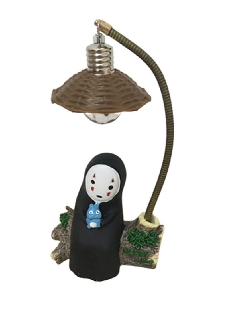 1Pcs Spirited Away No Face LED Night Light Miyazaki Anime Table Desk Lamp 3D Resin Craft Decor for Kids Room Birthday Gift Home Decor and Decorative Ornament - Image 2
