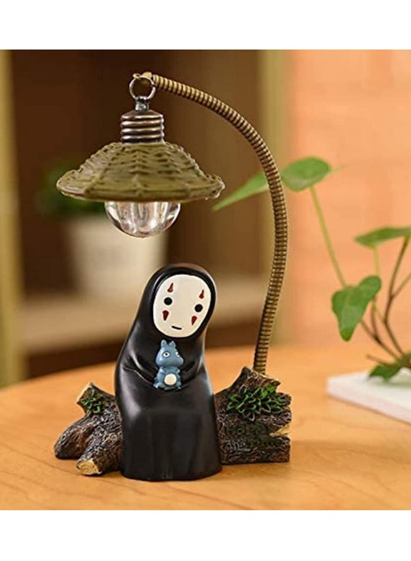 1Pcs Spirited Away No Face LED Night Light Miyazaki Anime Table Desk Lamp 3D Resin Craft Decor for Kids Room Birthday Gift Home Decor and Decorative Ornament - Image 3