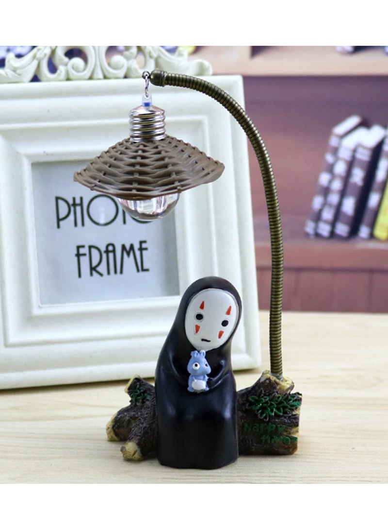 1Pcs Spirited Away No Face LED Night Light Miyazaki Anime Table Desk Lamp 3D Resin Craft Decor for Kids Room Birthday Gift Home Decor and Decorative Ornament - Image 4