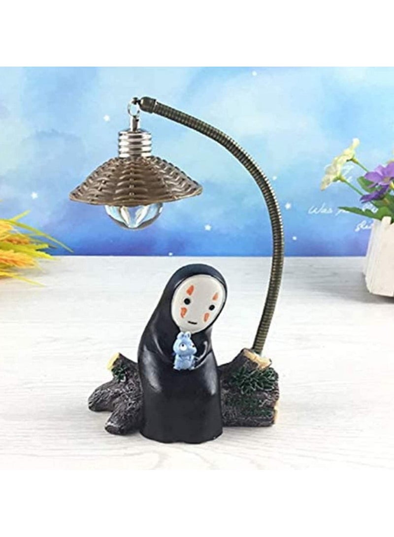 1Pcs Spirited Away No Face LED Night Light Miyazaki Anime Table Desk Lamp 3D Resin Craft Decor for Kids Room Birthday Gift Home Decor and Decorative Ornament - Image 5