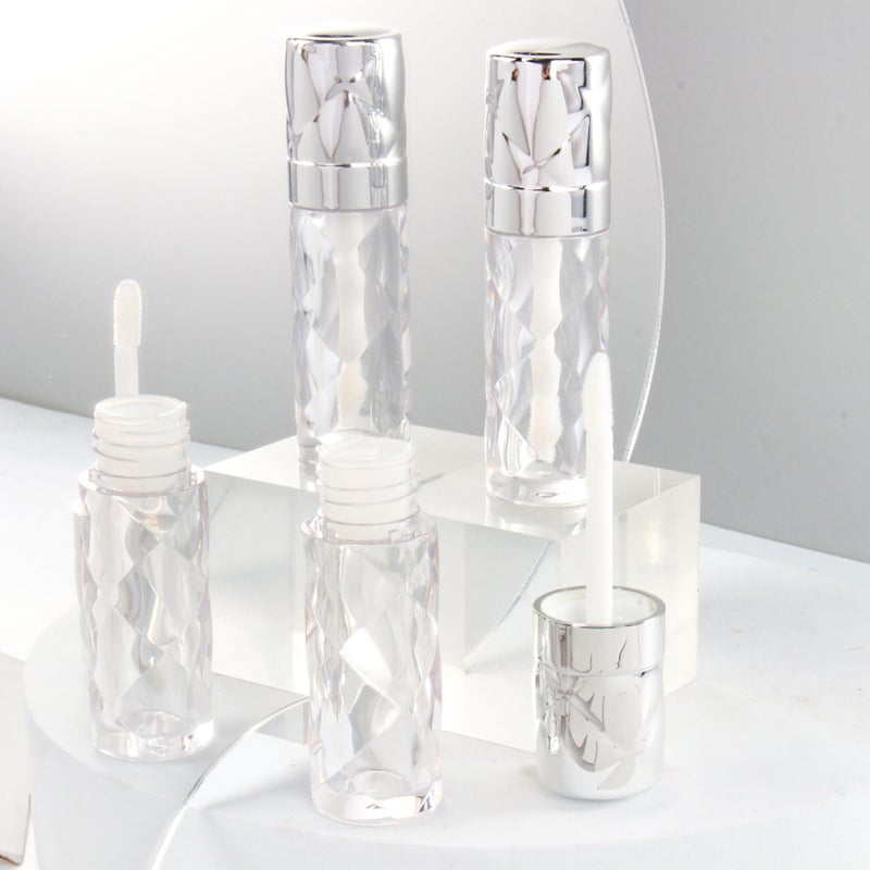 COSIDEA 16pcs Round 5ml 0.17oz silver Empty lip gloss tubes with wand prismatic Lipgloss tube containers for lip oil packing - Image 3