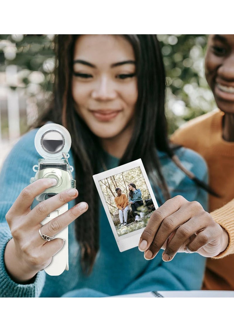 Excefore - For Transparent Mini Camera Protective Case Set for Instax Pal - Scratch and Fall Resistant with Selfie Mirror - Carrying Accessories Included (Clear) - Image 1