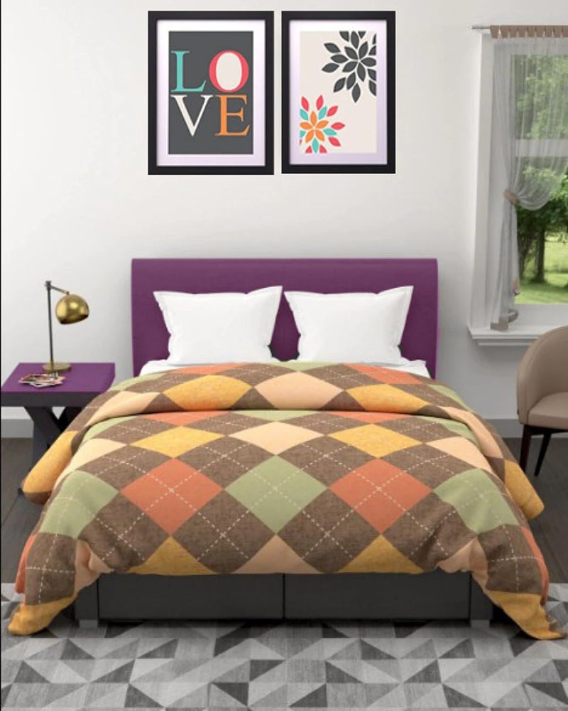 KEA Microfiber Single Bed AllWeather Printed ComforterSize 60x85 InchComforter Single - Image 1