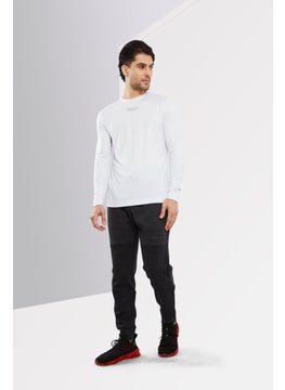 DKNY Sport Men Sportswear Fit Long Sleeve Training T-shirt, White  - Image 2