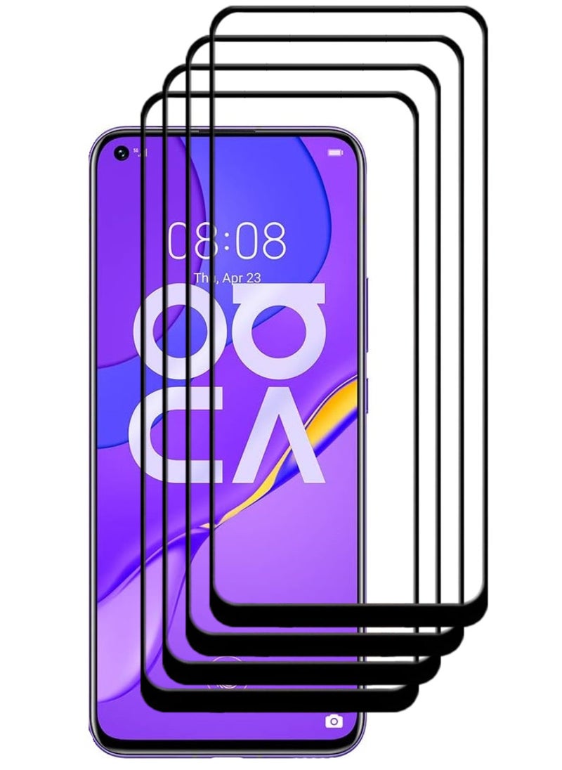 ACLIX 4 Pieces Antistatic ESD Dustproof Premium Quality High Definition Tempered Glass Screen Protector Designed For Huawei nova 7 5G - Image 1