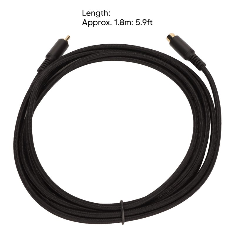 Premium Digital Analog Coaxial Extension Cable Cord for HDTV Subwoofer Speaker Size 1 - Image 5