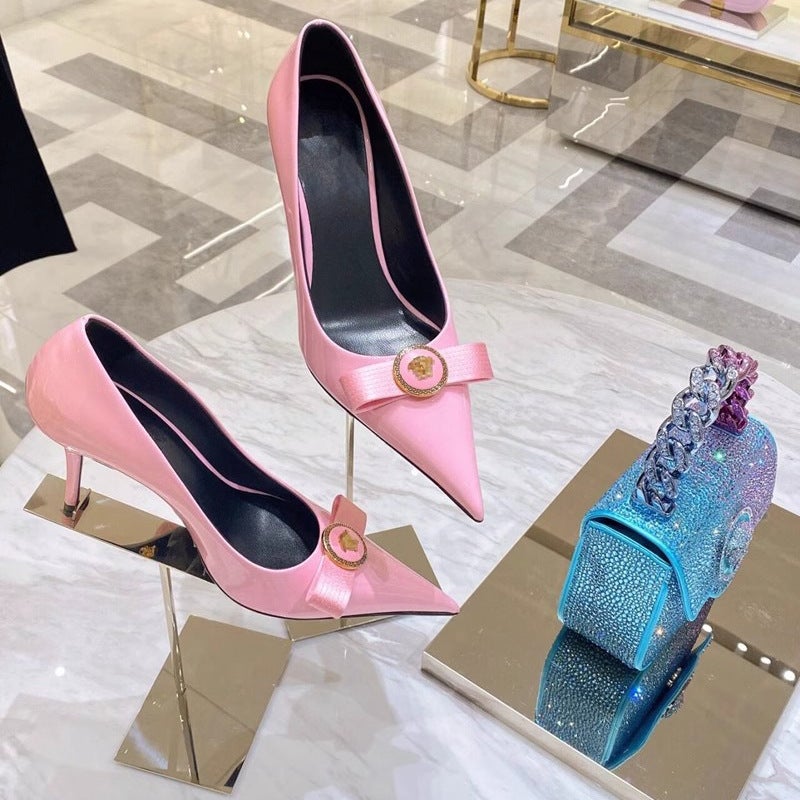 Size 32-45 French Girl'S Small Shoes Niche Design Pointed Toe Stiletto All-Match High-Heeled Shoes For Women - Image 2