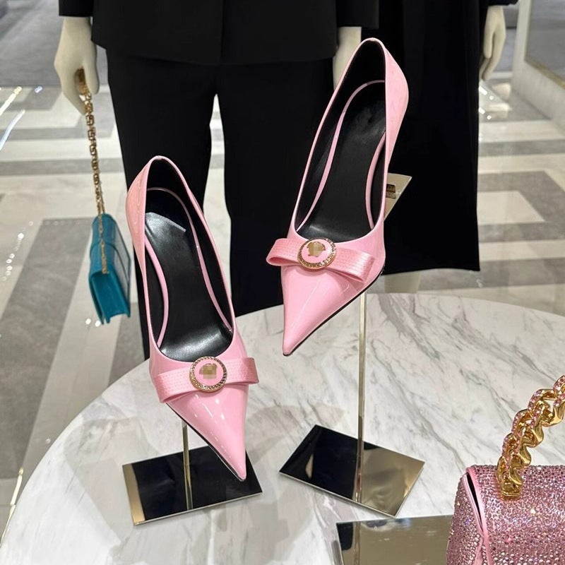 Size 32-45 French Girl'S Small Shoes Niche Design Pointed Toe Stiletto All-Match High-Heeled Shoes For Women - Image 4