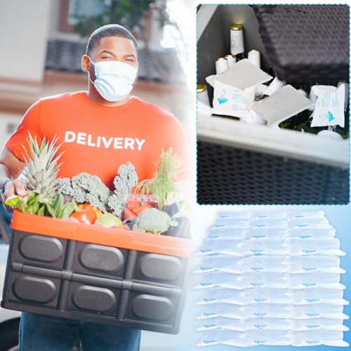 AUZPFRUM Dry Ice Packs for Shipping Frozen Food Perishables 2 Sheets12 Pack Large Ice Cells per Sheet LongLasting Cold Reusable Freezer Packs for Coolers Lunch Bags Insulated Boxes - Image 3