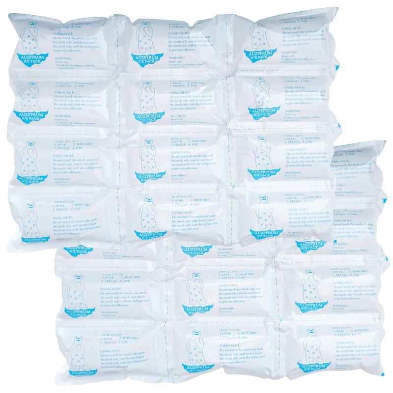 AUZPFRUM Dry Ice Packs for Shipping Frozen Food Perishables 2 Sheets12 Pack Large Ice Cells per Sheet LongLasting Cold Reusable Freezer Packs for Coolers Lunch Bags Insulated Boxes - Image 2