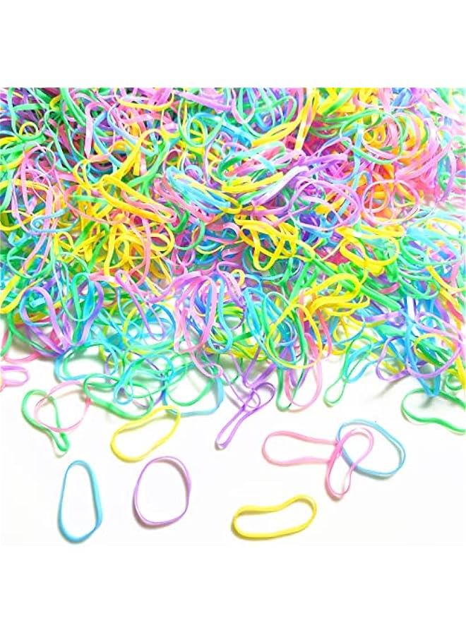 2500pcs Colorful Rubber Bands for Hair Elastic Hair Ties for Toddler Girls Thin No Damage Small Rubber Bands for Baby Braids Hair - Image 1