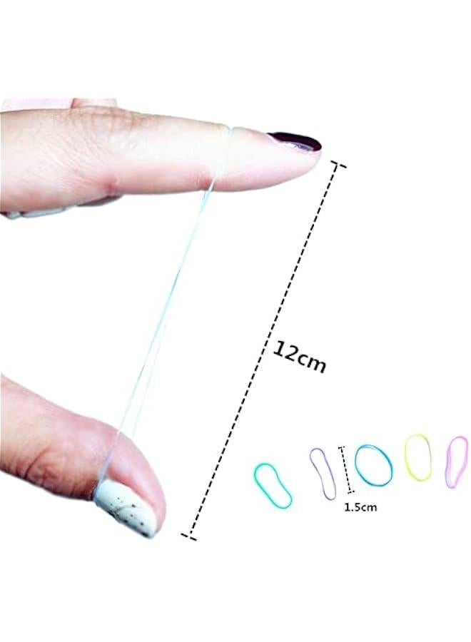 2500pcs Colorful Rubber Bands for Hair Elastic Hair Ties for Toddler Girls Thin No Damage Small Rubber Bands for Baby Braids Hair - Image 5