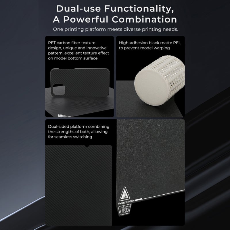 Creality 3D Creality 235x235mm Dual-Sided Printing Platform Board Kit（ Glossy PET + Coated PEI） with Strong Magnetic Adhesion Stable Molding and Easy Demolding - Image 3