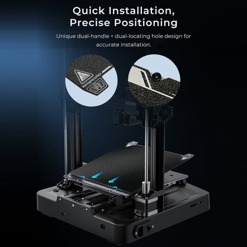 Creality 3D Creality 235x235mm Dual-Sided Printing Platform Board Kit（ Glossy PET + Coated PEI） with Strong Magnetic Adhesion Stable Molding and Easy Demolding - Image 5