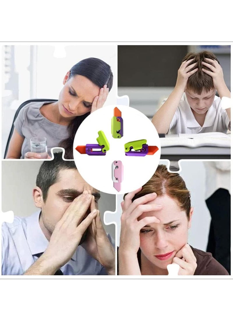 SYOSI اثنان قطعة أدوات طباعة ثلاثية الأبعاد، لعبة سكين فidget لألعاب فidget للأطفال والبالغين تخفيف القلق والتوتر لعبة حسية مثالية للتوحد و ADD - Image 5