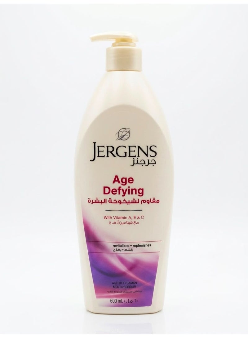 Jergens Age Defying With Vitamin A - E & C Revitalizes - Replenishes  600 ML - Image 1