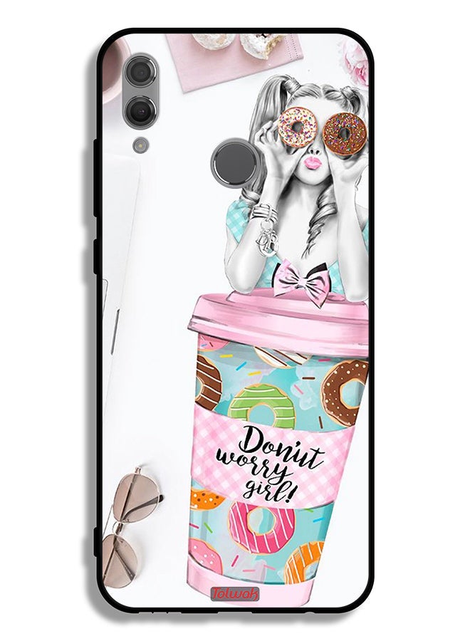 Tolwak Honor 10 Lite Protective Case Cover Donut Worry Girl - Image 2