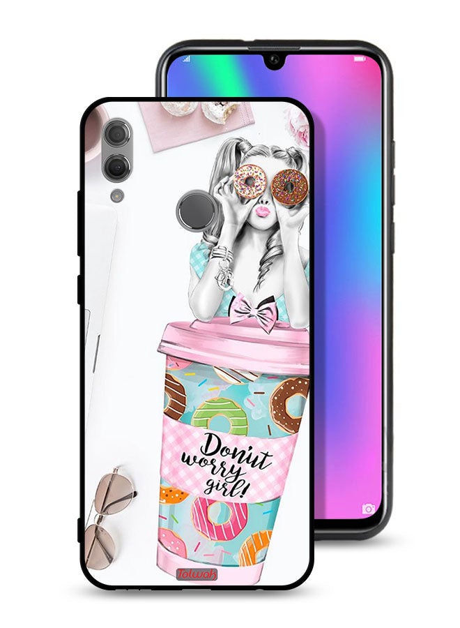 Tolwak Honor 10 Lite Protective Case Cover Donut Worry Girl - Image 1