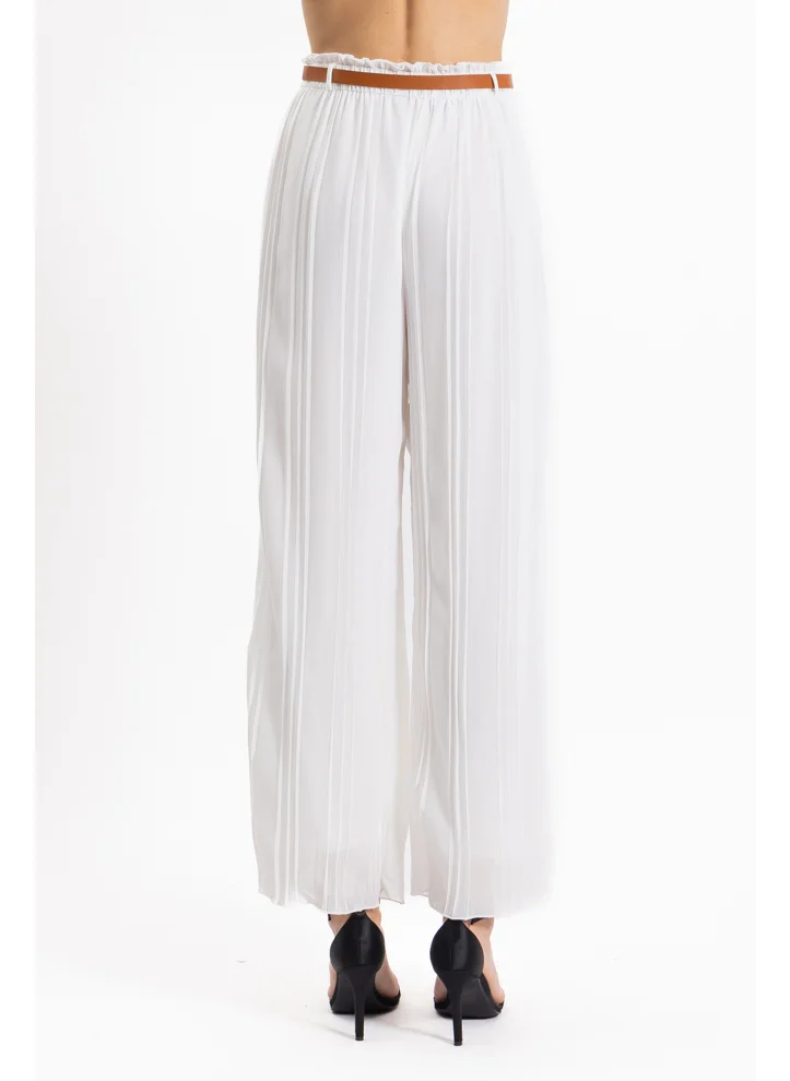شايبس PLEATED TROUSERS WITH BELT