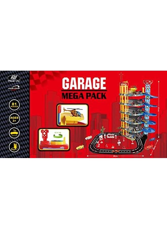 Power Joy - Vroom Vroom 6 Floor Garage Megapack With 8 Cars Multicolor Gt C8465 - Image 1